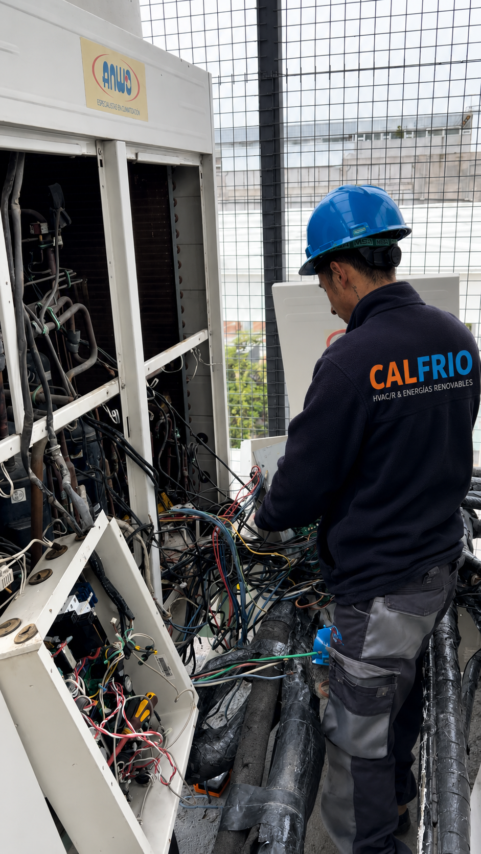 Reparación de sistemas de climatización realizada por Calfrio