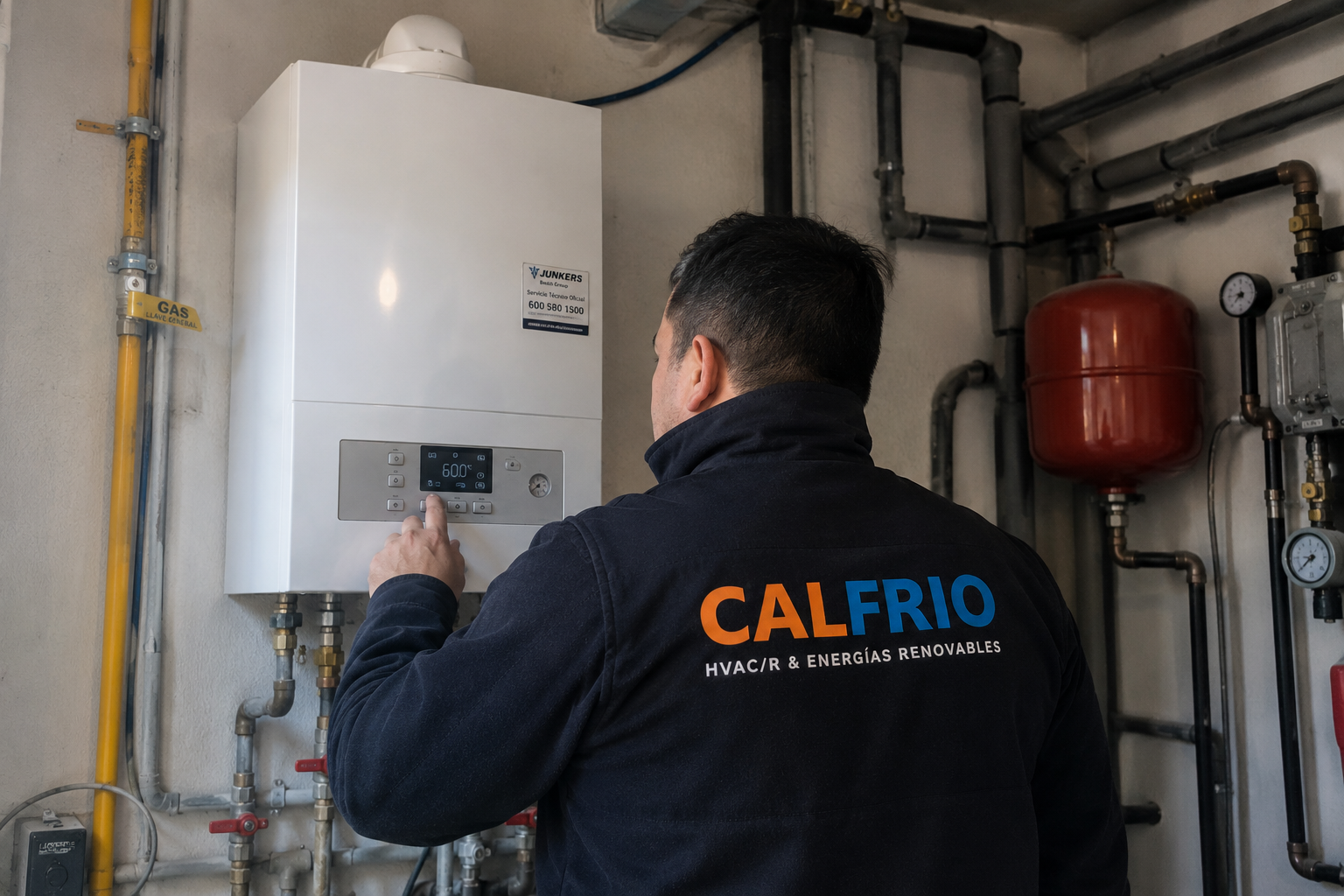 Servicio técnico de calderas realizado por Calfrio