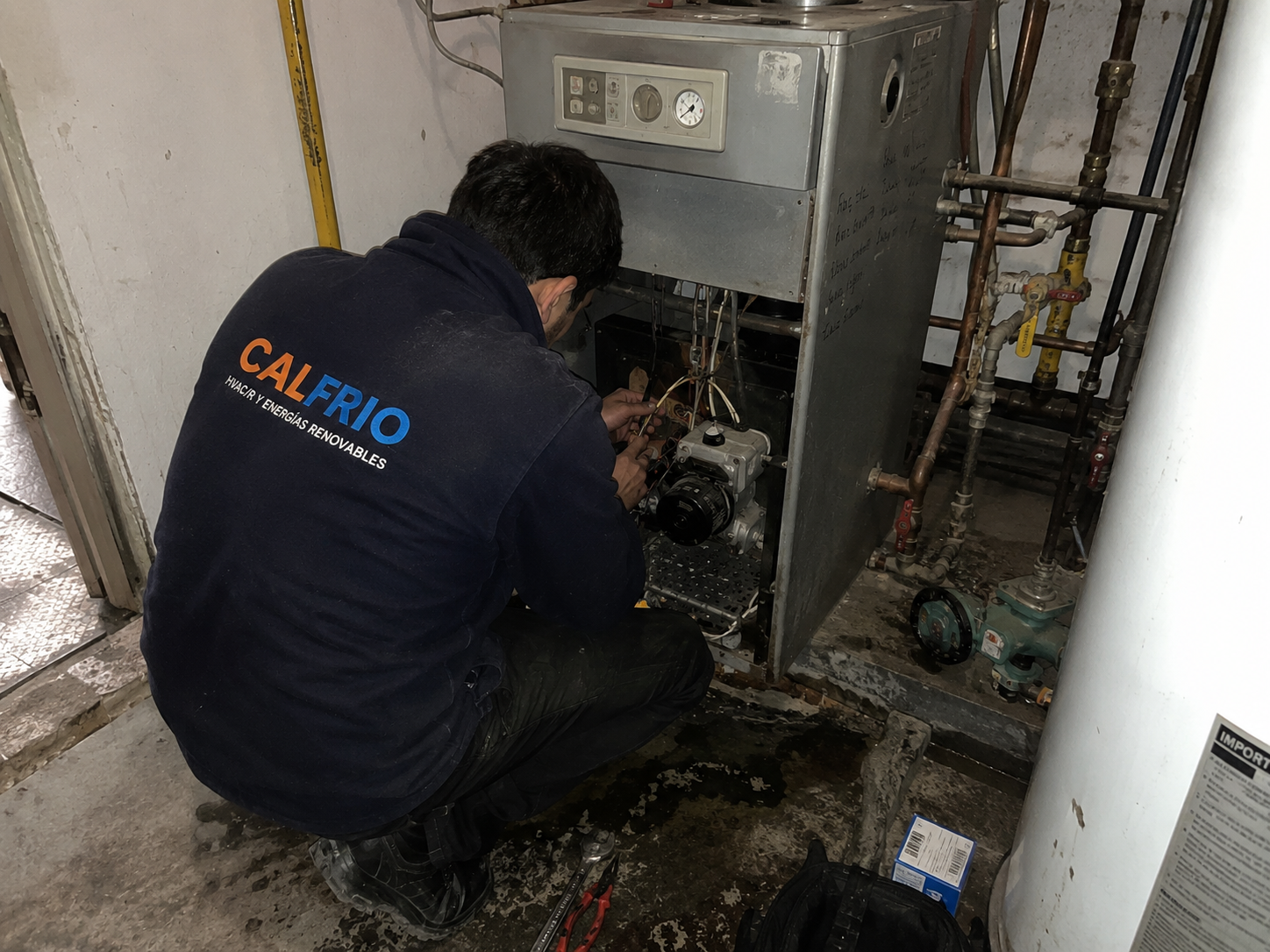 Reparación de calderas realizada por Calfrio