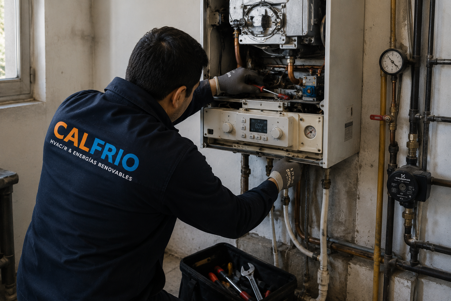 Reparación de calderas realizada por Calfrio